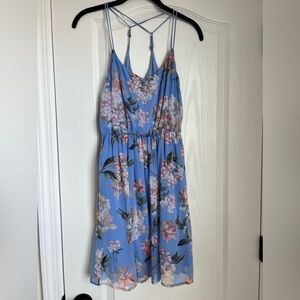 Abercrombie & Fitch periwinkle floral mini dress size XS